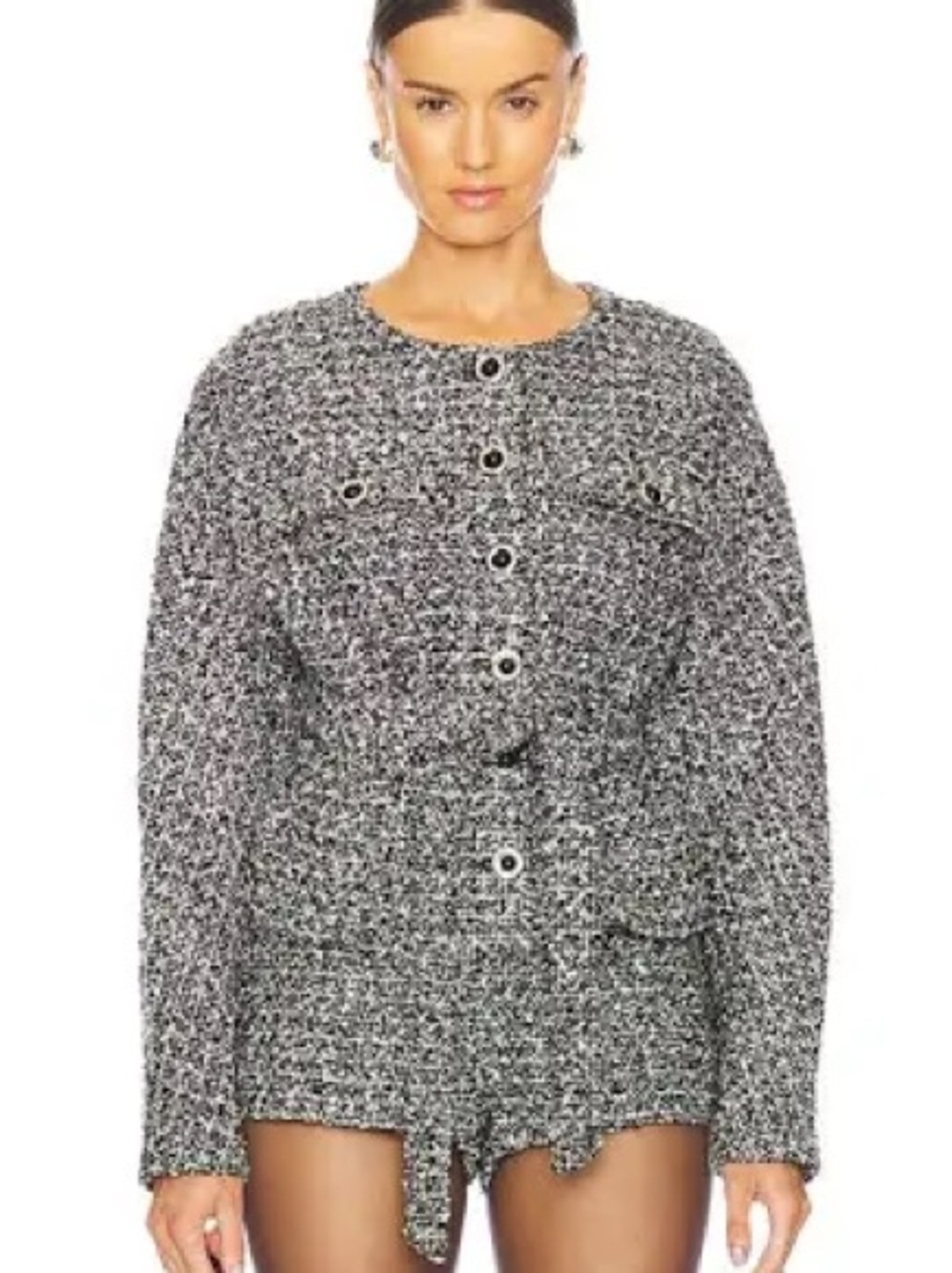 Lovers + Friends Whitley Jacket Black and White S NWT